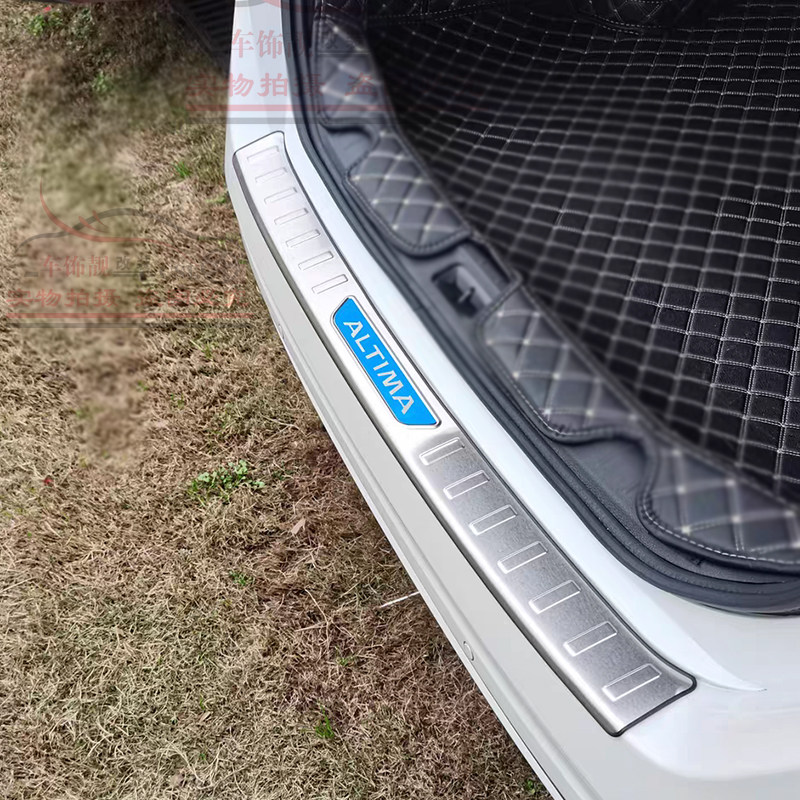 专用19-21款天籁后备箱门槛条不锈钢尾箱后护板尾门保护装饰