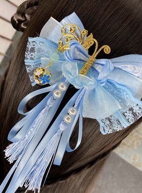 汉服头饰儿童流苏可爱唐装古风