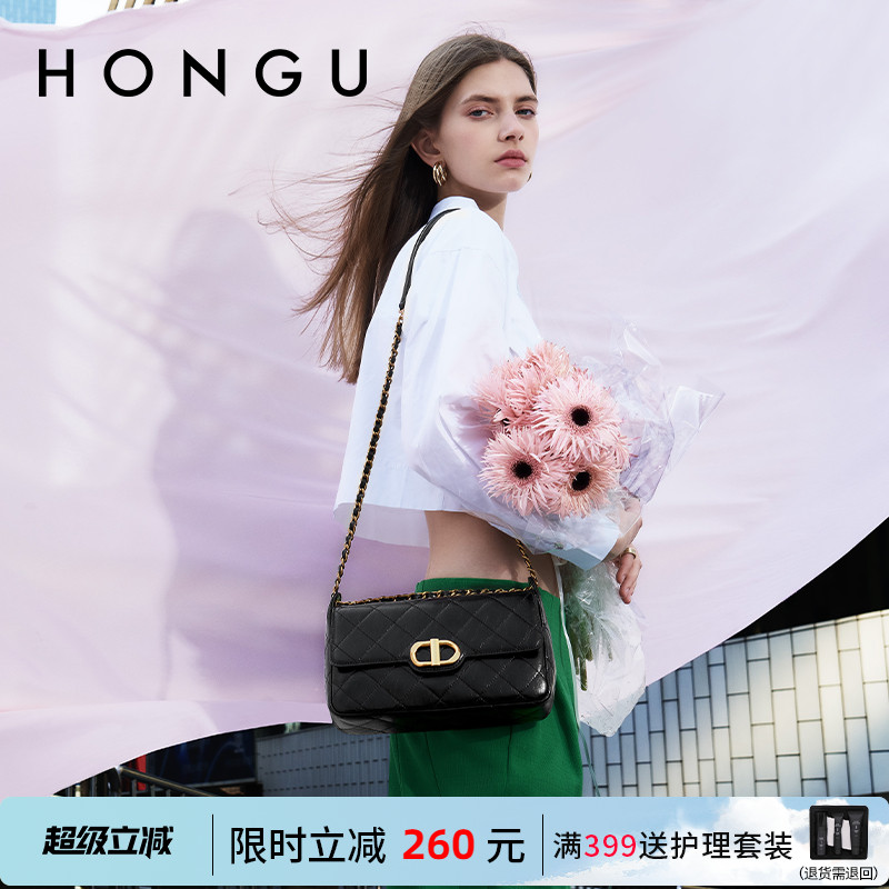 大容量休闲女包HONGU新款轻奢
