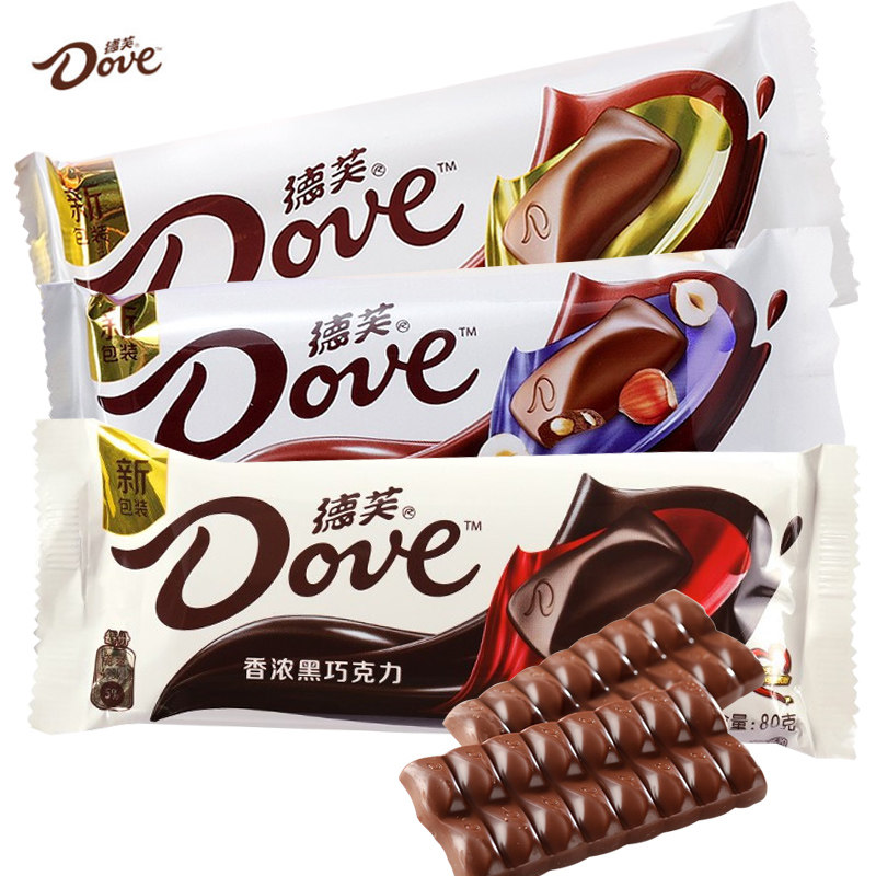 德芙巧克力80g*18条丝滑牛奶 香浓黑 榛仁排块年货礼品休闲零食喜