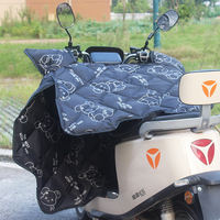 Medium and thick double-sided rainproof wind shield for electric motorcycles and cold protection for electric bikes, suitable for all four seasons in spring and autumn thumbnail 3