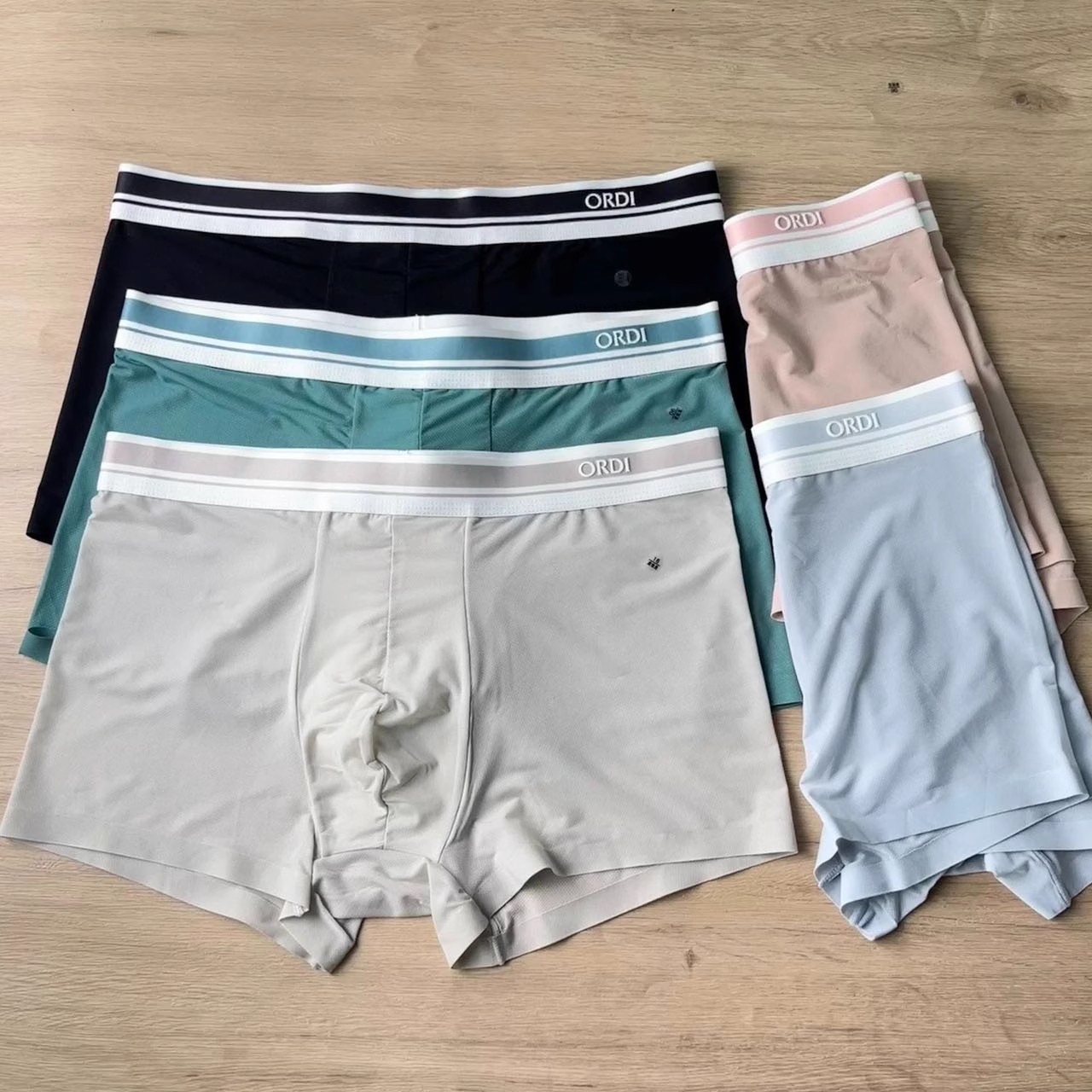 5条装！台湾45年品牌！原单尾货7A抑菌大U囊男士冰丝无痕平角内裤
