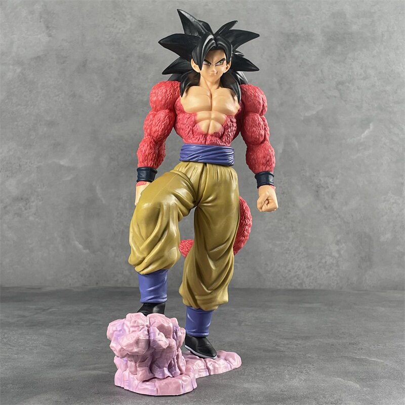 动漫七龙珠四代手办超四孙悟空超级赛亚人筋斗云场景盒装手办模型