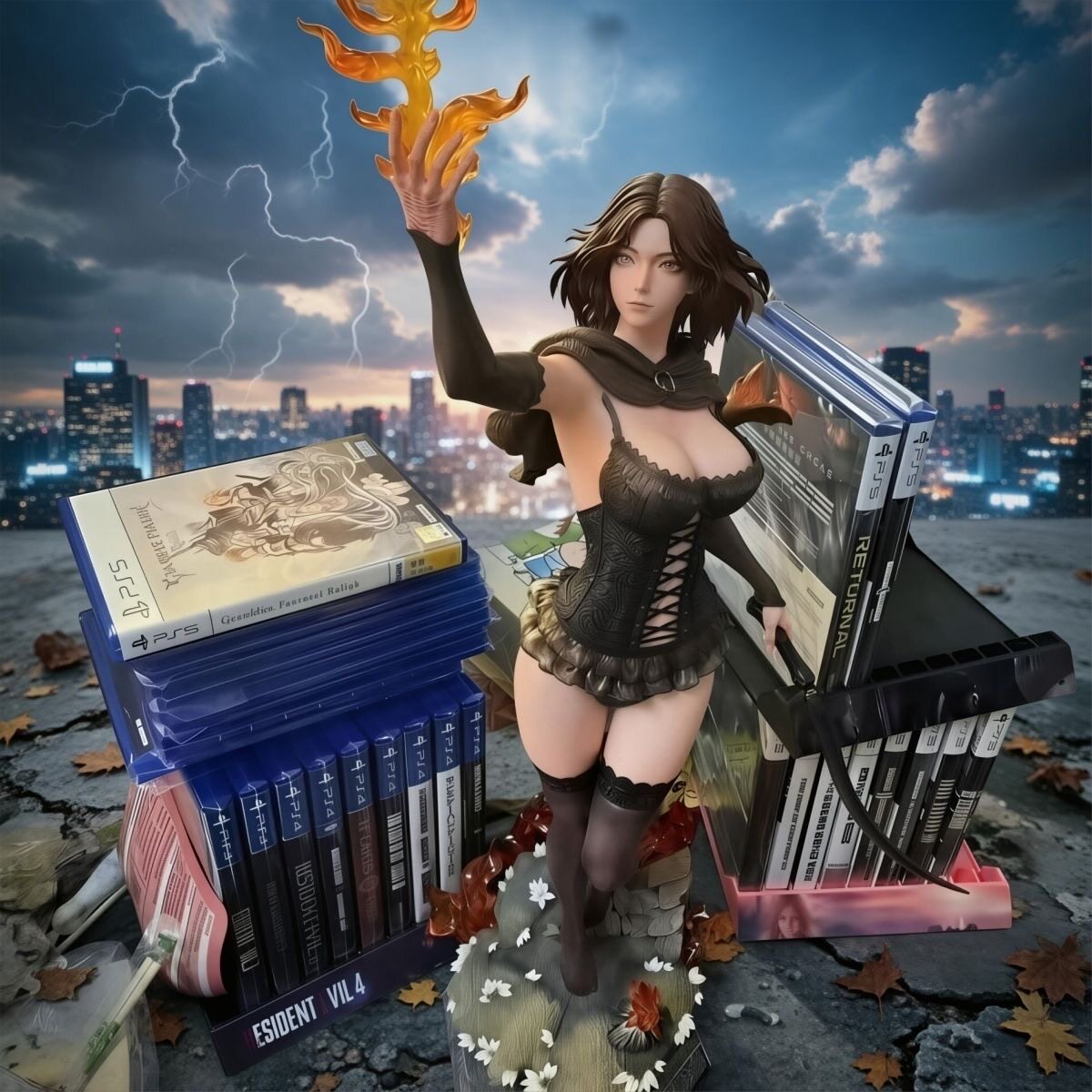 艾尔登法环动漫雕像梅琳娜GK手办