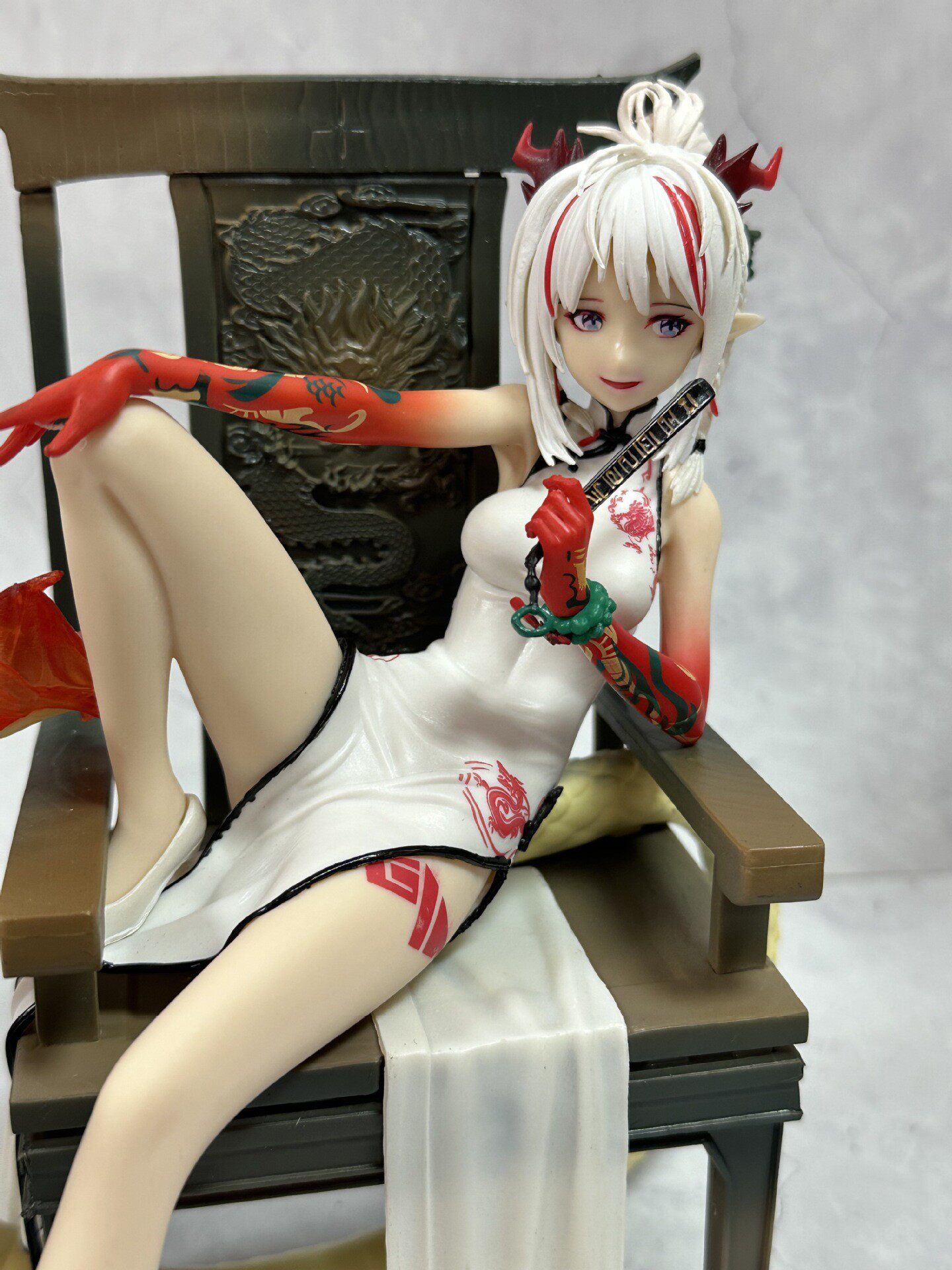 方舟手办年坐资乐逍遥旗袍龙女游戏动漫摆件美少女二次元礼物品景