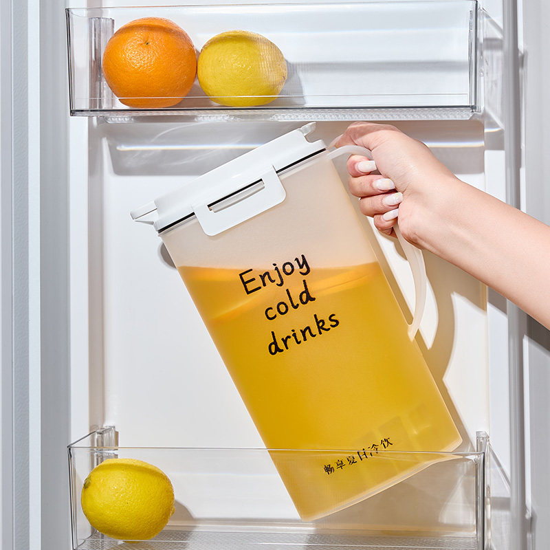磨砂冷水壶塑料超大容量家用耐高温冰箱冷藏凉水壶果茶壶装白开水
