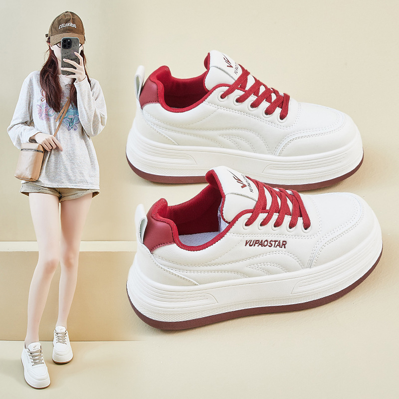 2025秋季小白鞋新款韩版ins潮女学生厚底板鞋休闲鞋街拍hq895