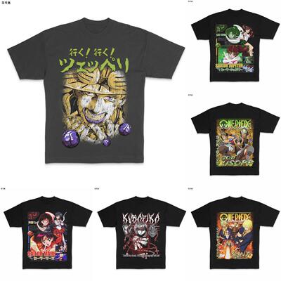 花可美SUGURU美式复古T恤