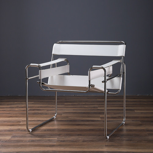 德宜客单人沙发椅不锈钢瓦西里椅