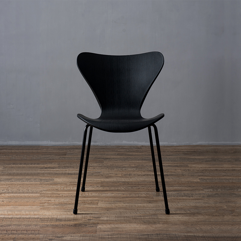 北欧简约小户型家用餐椅户外设计师塑料面金属脚蚂蚁椅子七号椅凳 住宅家具 餐椅 原图主图