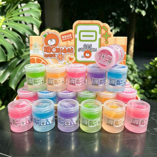 网红假水彩起泡胶不粘手儿童用