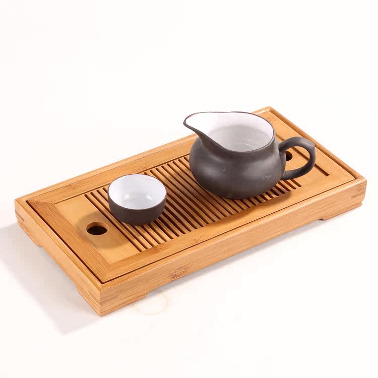 七星孟宗竹制抽屉式特价小茶盘