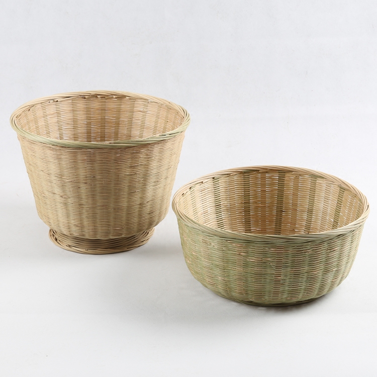 竹编制品 纯手工编织竹篮 竹箩水果篮竹篓淘米篮 竹筐 淘米篓包邮