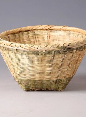 纯手工竹编大号淘米箩米篓 水果篮 竹篮 竹匾 竹制筛子 竹编篓