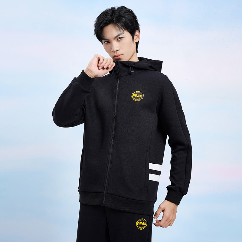 匹克针织运动套装男2023春新款开行拉链运动服 FA221007&FB221007