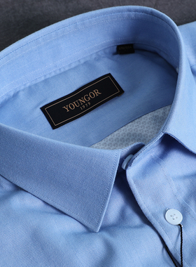 雅戈尔衬衫长袖加绒加厚保暖款冬季中青年男士衬衣VLBN119760IBA