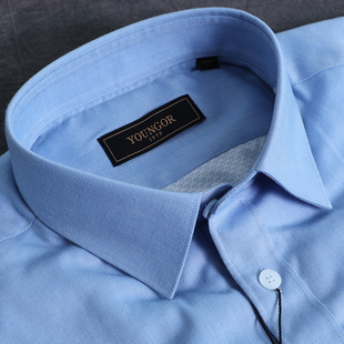 雅戈尔衬衫长袖加绒加厚保暖款冬季中青年男士衬衣VLBN119760IBA