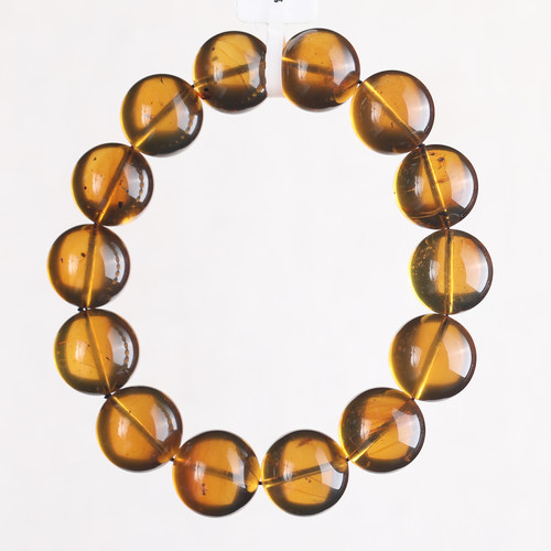 万福琥珀手串虫珀远古昆虫标本