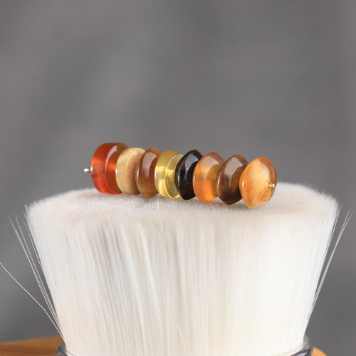 万福缅甸琥珀算盘隔珠多宝金珀