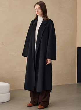 2025秋冬CEID大衣浴袍毛呢外套气质双面呢欧版女士毛呢经典大衣女