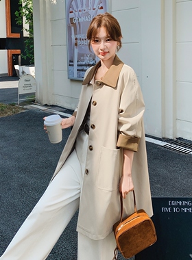 2026春装风衣女韩版宽松显瘦中长款外套2C325513P160K238