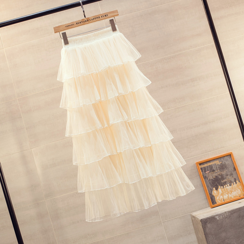 很仙的裙子网纱半身 2019春秋新款女高腰多层次六层蛋糕裙半身裙在类目 女装/女士精品, 半身裙中 - 来自Buy2taobao.com提供专业的淘宝代购服务