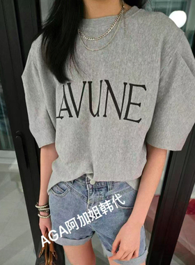 AGA阿加姐韩国代购春季新款公主肩设计好3色T恤现货即发