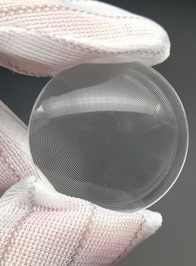 圆形菲涅尔透镜直径42mmLED光学螺纹镜聚光透镜同心圆透镜