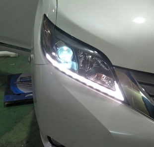 秀山 塞纳/sienna大灯总成 LED日行灯 双光透镜大灯总成