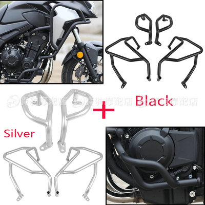 适用本田CB500X CB400X 19-23 改装车身护杠保险杠上下防护杠防摔