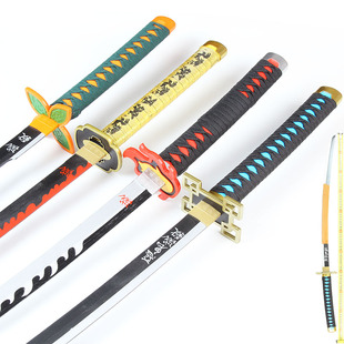 鬼灭之刃刀 灶门炭治郎日轮刀蝴蝶忍富冈义勇时透无一郎COS未开刃