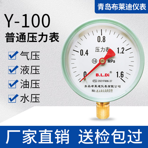 青岛耐震青岛压力表表油压真空表