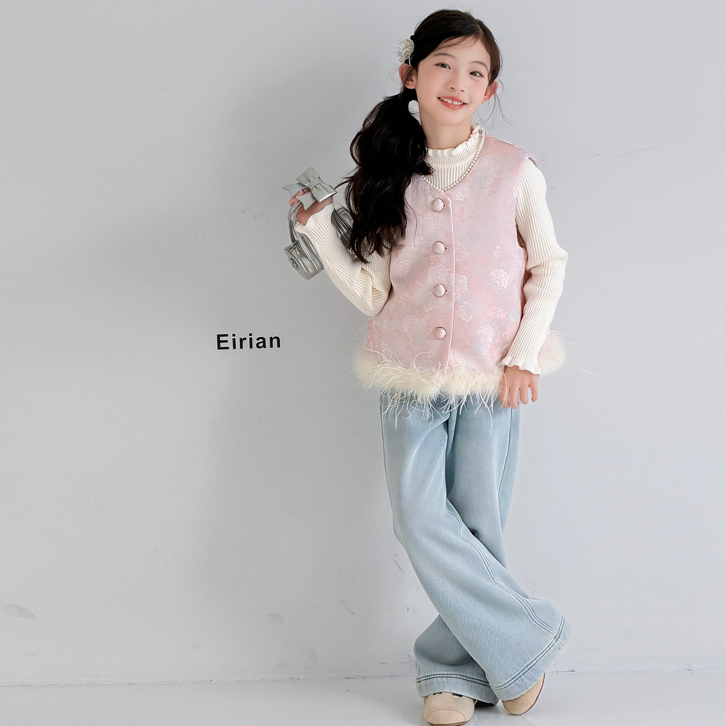 女童新中式套装秋冬季2026新款中大童拼接夹棉马甲国风加绒阔腿裤,童装/婴儿装/亲子装,套装,淘宝优惠券,粉丝福利购,淘宝优惠卷