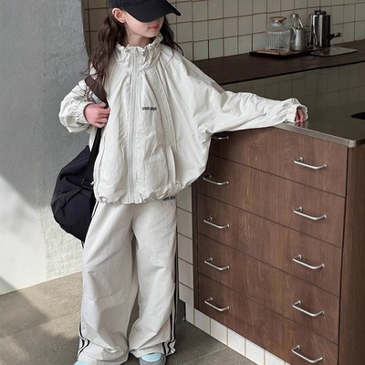 韩版两件套春立领套装休闲运动服