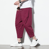 2025夏季新款七分裤男风亚麻条纹哈伦裤潮流小脚灯笼裤K96P40,男装牛仔裤,星座220-2,四季星座 2025夏季新款七分裤男风亚麻条纹哈伦裤潮流小脚灯笼裤K96P40,男装牛仔裤,星座220-2,四季星座