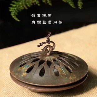 吉祥鹿香炉熏香室内沉香盘香香薰炉创意家用小摆件檀香盘茶桌香炉