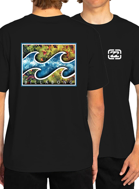 男士纯棉T恤 澳洲Billabong时尚印花冲浪运动休闲短袖T Shirt 潮