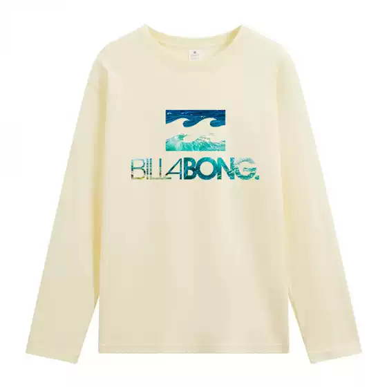 Australian Billabong Men's Spring and Autumn Loose Long-Sleeved T-Shirt Couple Street Casual Versatile Pure Cotton Base Shirt