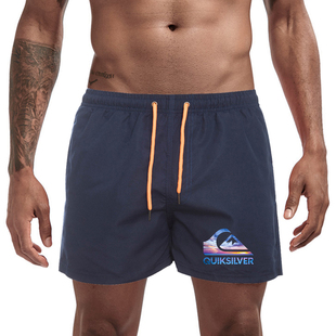 QUIKSILVER沙滩裤男可下水泳裤男士海边冲浪游泳裤宽松度假短裤夏