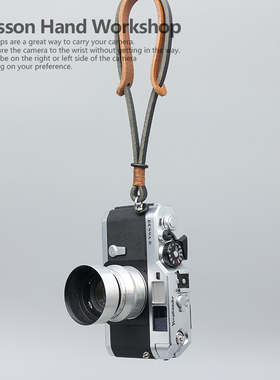 BHW垫腕款 相机手腕带微单手绳挂绳单反真皮牛皮数码配件复古