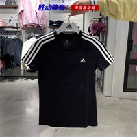 Adidas, летняя трикотажная хлопковая футболка с коротким рукавом, облегающий крой