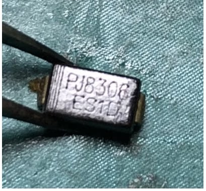 1A200V超快恢复二极管DO214AC丝印ES1D实图可直购