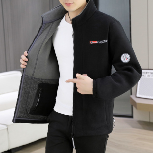 户外超厚双层加绒加厚高克重高密度一体绒保暖外套棉服男女款 夹克