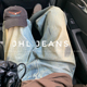 JEANS 很会穿很时髦手作 水洗泥染 JHL 蓝色牛仔裤