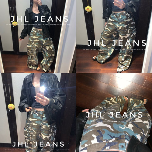 JHLJEANS迷彩多口袋工装裤