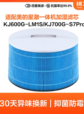 适配美的星澈一体机加湿滤网KJ650/KJ700/KJ600/KJ600F-LM1S滤芯