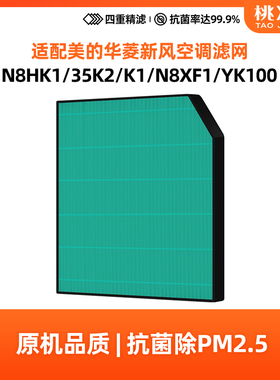 适配美的华凌新风空调FC-35WK1/35K5/50K2柜机滤网HEPA滤芯N8HK1