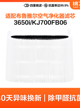 适配Blueair布鲁雅尔3650i空气净化器过滤网净化机滤芯KJ700FB06