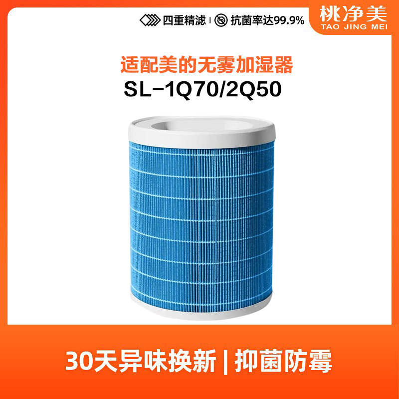 适配Midea美的加湿器湿帘SZK-1Q70滤芯SZ-2Q50过滤网SL-1Q70