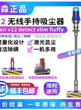 99新 Dyson戴森 无线手持家用吸尘器V12轻量slim宠物大吸力除螨仪